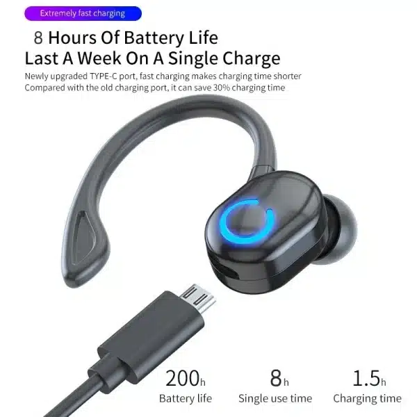 Wireless Headphones Bluetooth 5.0 Earphones With Mic Single in-Ear Sports Waterproof TWS Earbuds Bluetooth Handsfree Headset - Image 3