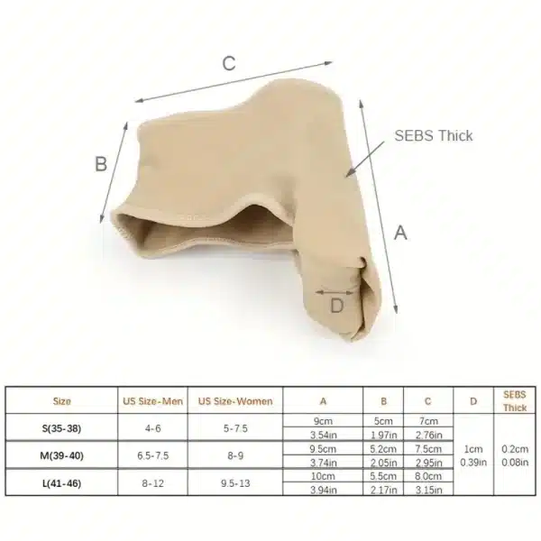 1 Pair of Soft Feet Covers: Big Toe Splitter, Hallux Valgus Corrector Palm Covers for Maximum Comfort - Image 2