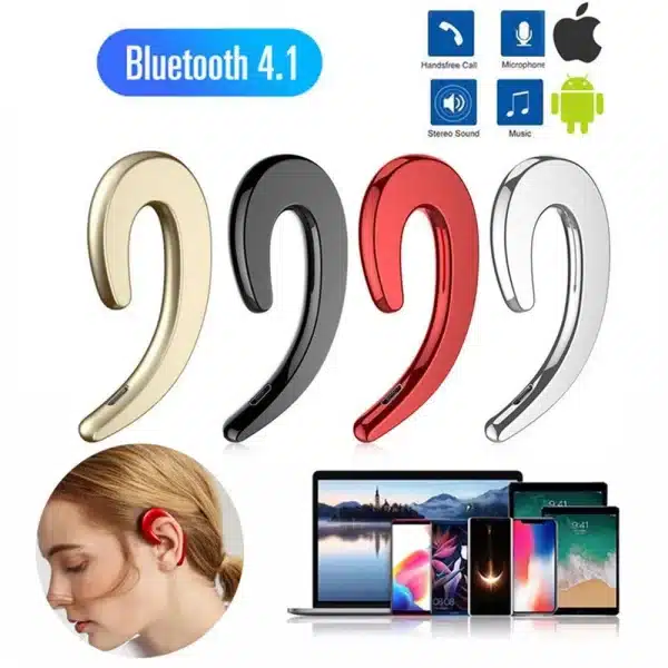 Y12 1Pc Wireless Bluetooth Bone Conduction Earhook with Mic Car Driver Earphone Noise Cancelling Headphones - Image 2