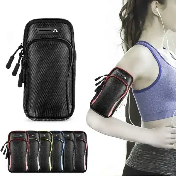 Universal Armband Sport Phone Case For Running Arm Phone Holder Sports Mobile Bag Hand for iPhone Xiaomi Huawei Under 7.5" - Image 3