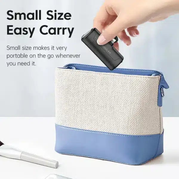 KUULAA Mini Power Bank 4500mAh - Portable Charger for iPhone 16 15 14 13 Pro Max & Samsung/Xiaomi - External Battery PowerBank - Image 6