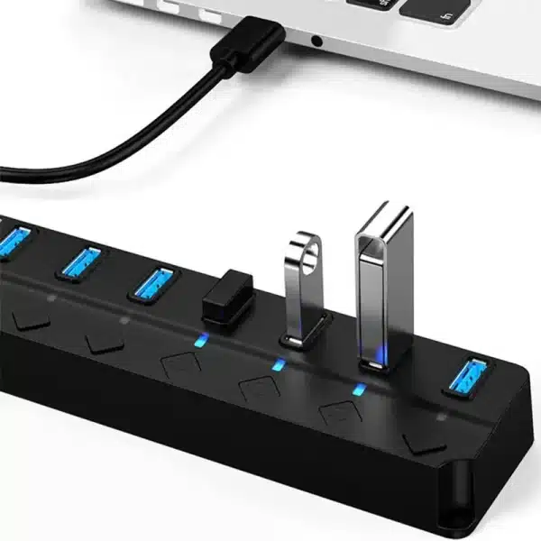 USB3.0 HUB 4in1 7in1USB Splitter 2.0 USB Adapter Multi-Port Independent Power Switch Extender 30CM Cable - Image 6