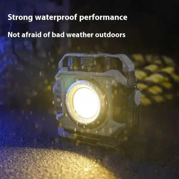 Mini LED Working Light Multifunctional Rechargeable Portable COB Flashlight Outdoor Camping Torch - Image 4