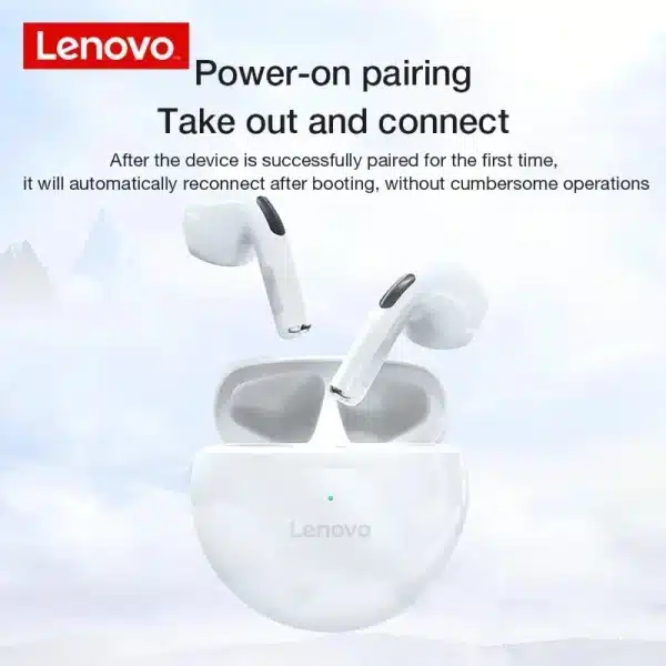 Lenovo LivePods HT38 TWS Bluetooth Earphone Mini Wireless Earbuds with Mic for iPhone Xiaomi Sport Waterproof 9D Stere Headphone - Image 3