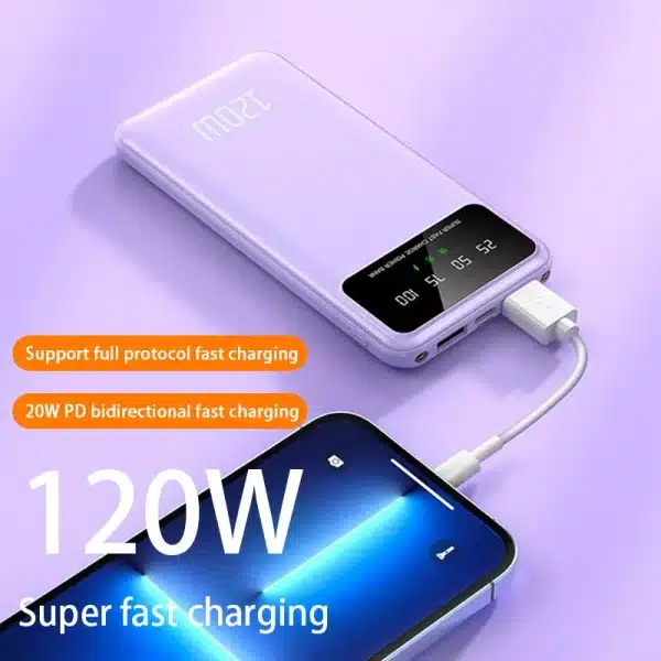 Xiaomi 100000mAh Power Bank 100W Super Fast Charging Portable High Capacity Charger Battery Powerbank For Iphone Huawei Samsung - Image 2