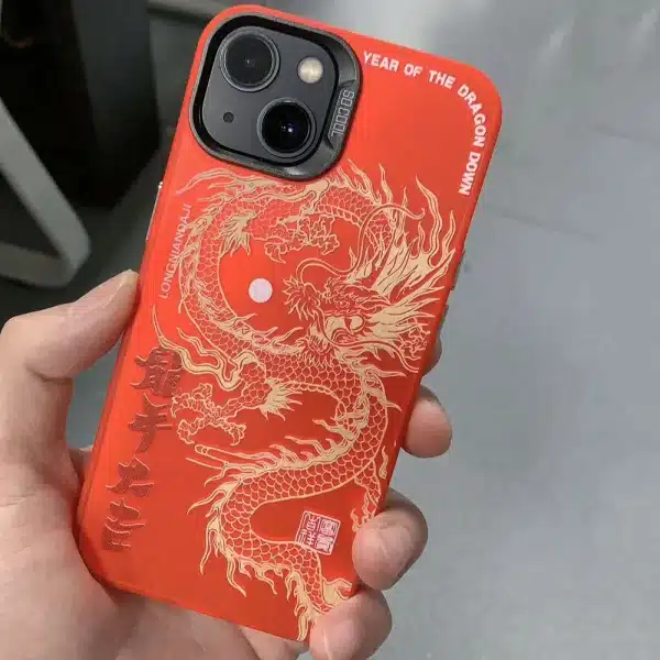 New Luxury Laser Eastern myths legends Chinese dragon Phone Case For iPhone 11 12 13 14 Pro Max 15 Plus 3D Totem Anti-drop Cover - Image 6