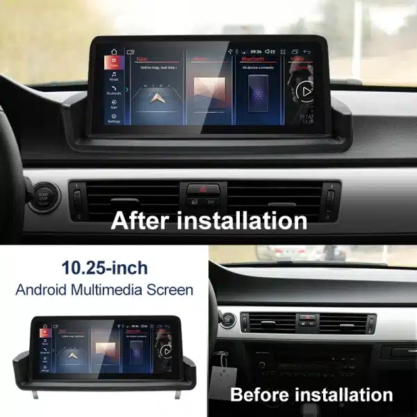2024 New ID6 ID7 ID8 UI Android System Wireless Carplay AUTO For BMW 3 Series E90 E91 E92 E93 GPS Car Video Players GPS NAVI - Image 2