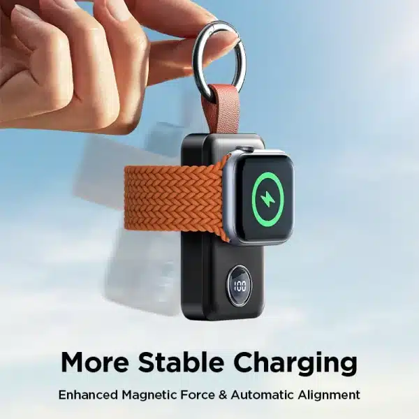 Joyroom Portable Wireless Charger for Apple Watch Series 8/Ultra/7/6/5/4/3/2/SE 2000mAh iWatch Charger Magnetic Power Bank - Image 4