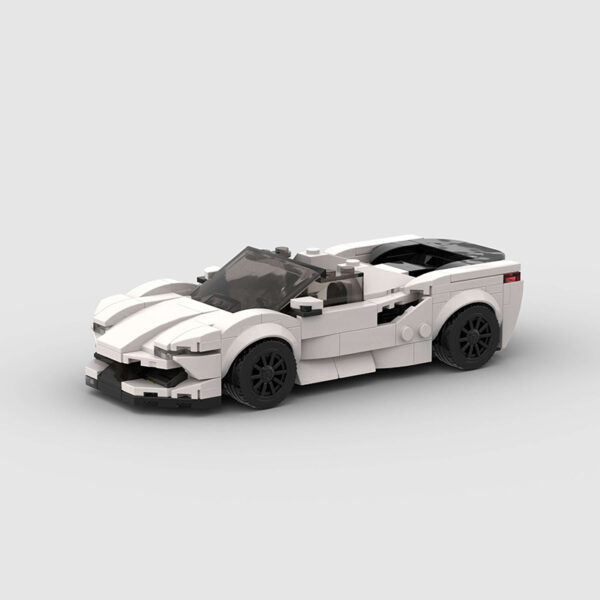 Fashionable Sports Car Building Blocks Toy - Image 2