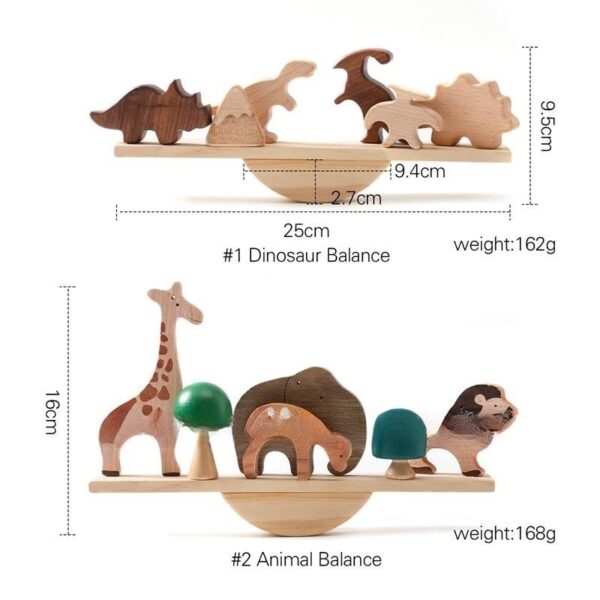 Wooden Forest Animal Balance Seesaw - Image 4