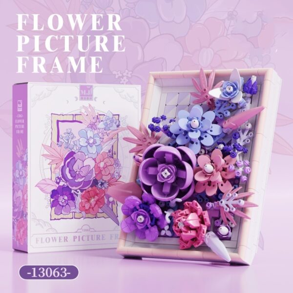 Creative Photo Frame Bouquet Small Particle Building Blocks Toy - Image 9