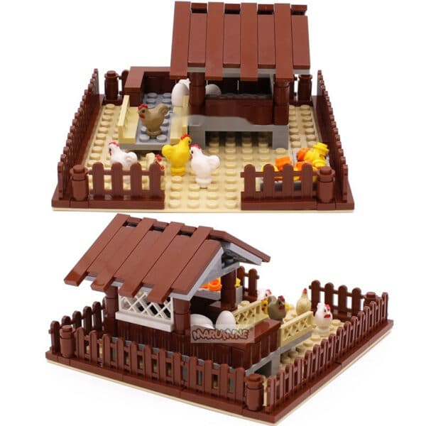 MOC Small Particle Building Blocks Animal Farm Scene Dispersion Accessories Suit - Image 5