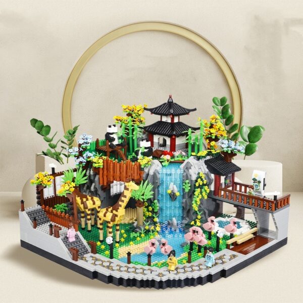 Building Series 822 Zoo Adult Assembled Building Ornaments Building Blocks - Image 3