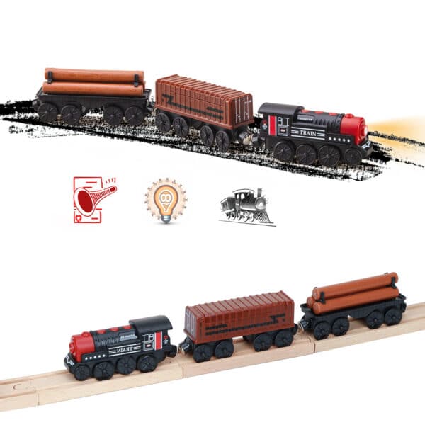 Eight-wheel Train Track Electric Small Train Toy - Image 2