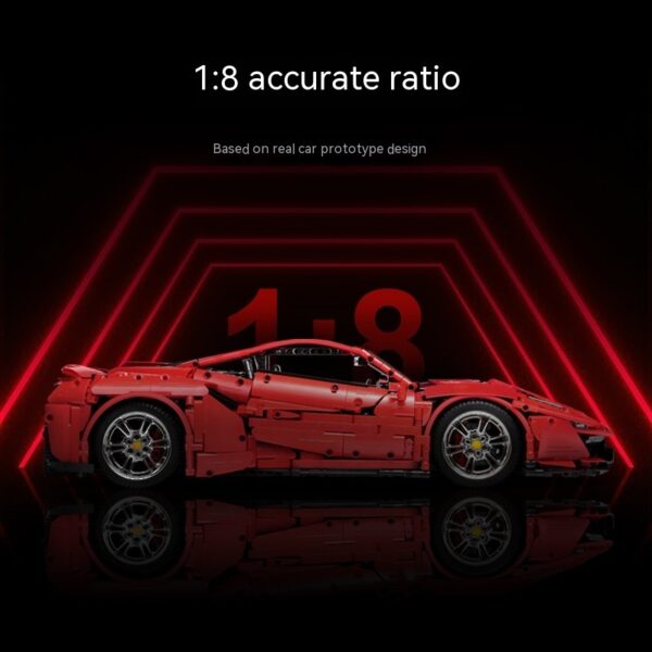 Building Blocks Sports Car Assembled Remote Control Toys - Image 5
