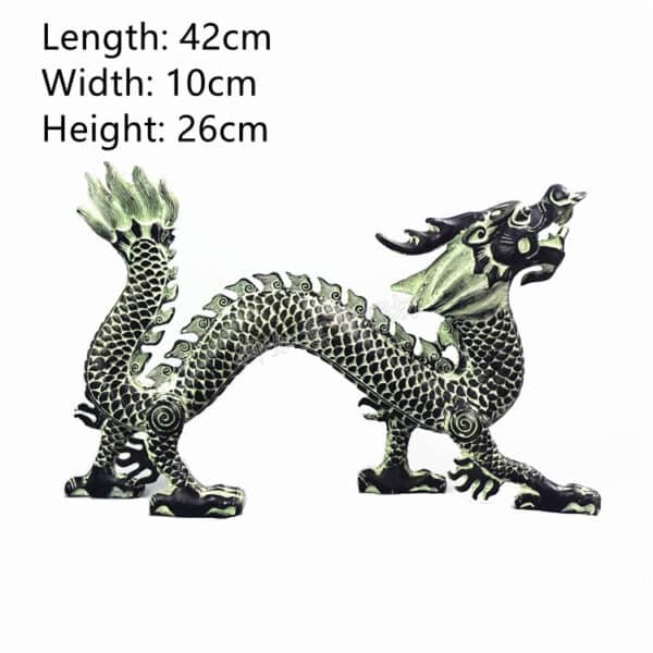 Antique Bronze Dragon Catch Beads Classical Artwork Qinglong Copper Dragon - Image 7