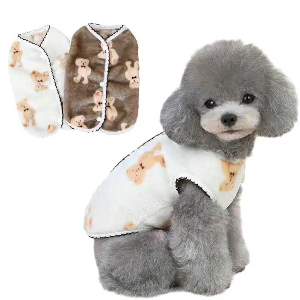 Pet Dog Clothes Winter Fleece Dog Vest Coat Plus Warm Jacket for Small Dogs Cats Clothing Puppy French Bulldog Chihuahua Apparel 1