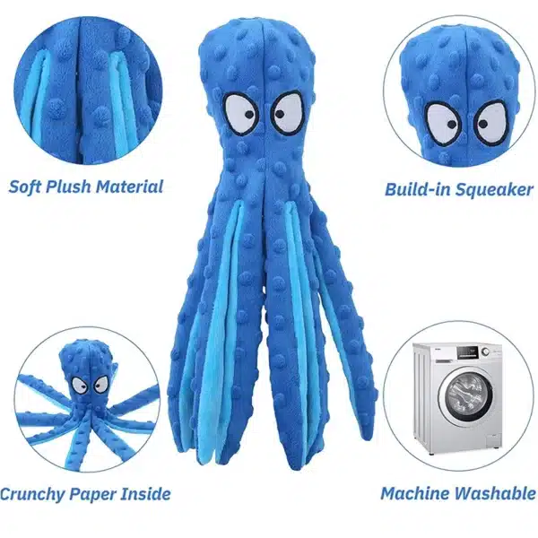 Octopus Skin Shell octopu Bite Resistant Plush Toy Pet Dog Resistant Squeak Toys Dog Chew Puppy Training Toys мягкие игрушки 3