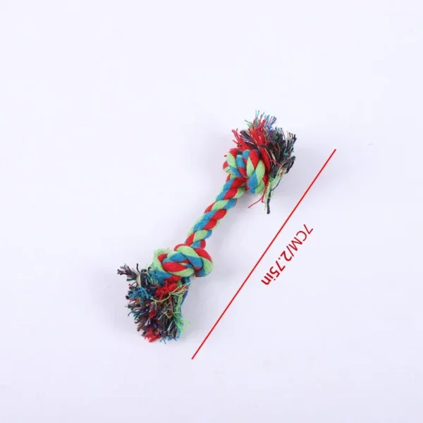 Dog Toy Pet Molar Bite-resistant Cotton Rope Knot for Small Dog Puppy Relieving Stuffy Cleaning Teeth Pet Chew Toys 6
