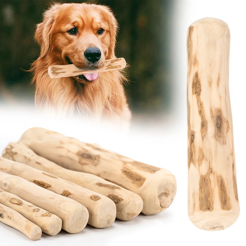 Dog Teeth Grinding Rod Wooden Chewing Toy Natural Coffee Wood Chewable Stick Bite-Resistant Pet Relieve Anxiety Toy Pet Supplies 1