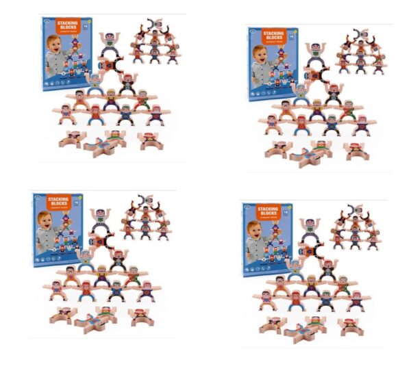 Multiplayer Cartoon Hercules Building Blocks Parent-child Interactive Toy Stacking High Game Balance Plastic Blocks - Image 10