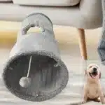 Pet Cat Tunnel Collapsible Plush Channel Foldable Suede Educational Toy Warm Winter Interactive Toys for Indoor Puppy Supplies 1