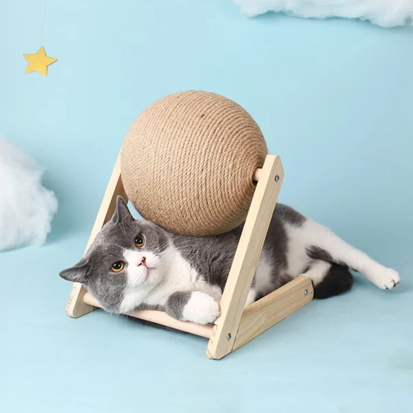 Cat Scratching Ball Toy Kitten Sisal Rope Ball Board Grinding Paws Toys Cats Scratcher Wear-resistant Pet Furniture supplies 2