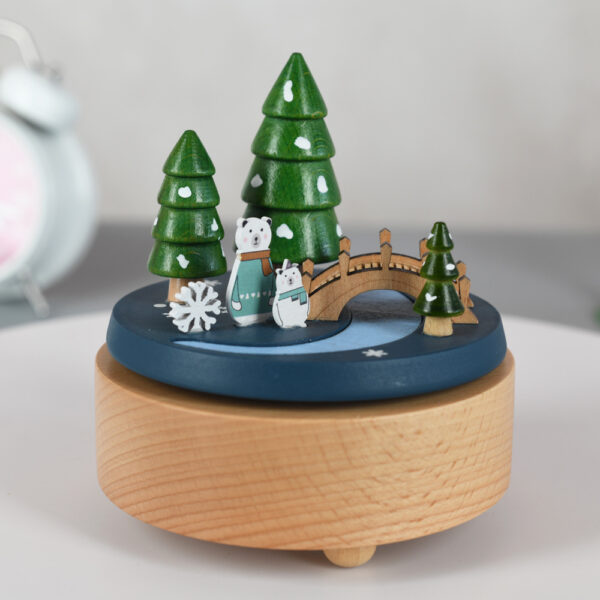 Creative wooden music box children's day crafts - Image 3