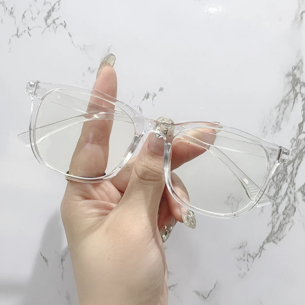 Transparent Computer Glasses Frame Women Men Anti Blue Light square Eyewear Blocking Glasses Optical Spectacle Eyeglass round 1