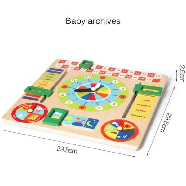 Calendar clock building block toy - Image 4