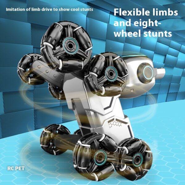 Light Music Rechargeable Robot Dog Educational Toys Children's Remote Control Car - Image 2