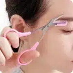 Stainless Steel Eyebrow Trimming Scissors With Comb, Safe Eyebrow Trimming Makeup Tool, Precise Creation Of Perfect Eyebrow Shap 1