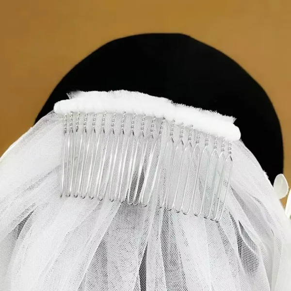 Elegant Bridal Veil with Comb 3 Meter 1 Layer/2 Layer/3 layer White Ivory Simple Bride Cathedral Veils Wedding Accessories 3