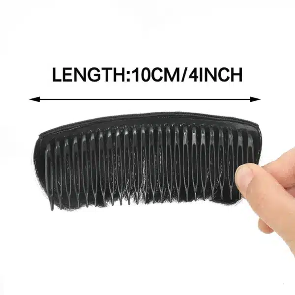 Synthetic Hair Bun Invisible Comb Wig Clip Styling Adds Women's Hair Volume Hair Pads Women's Simple Monochrome Hair Accessories 4