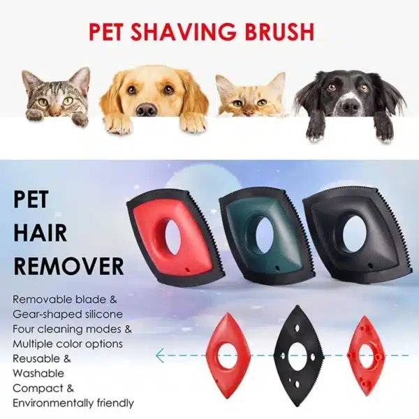 4 Modes Pet Hair Remover Comb Brush Dog Cat Hair Detailer Cleaning Tool Carpet Sofa Cloth Car Seat Rubber Reusable Pet Combs 4