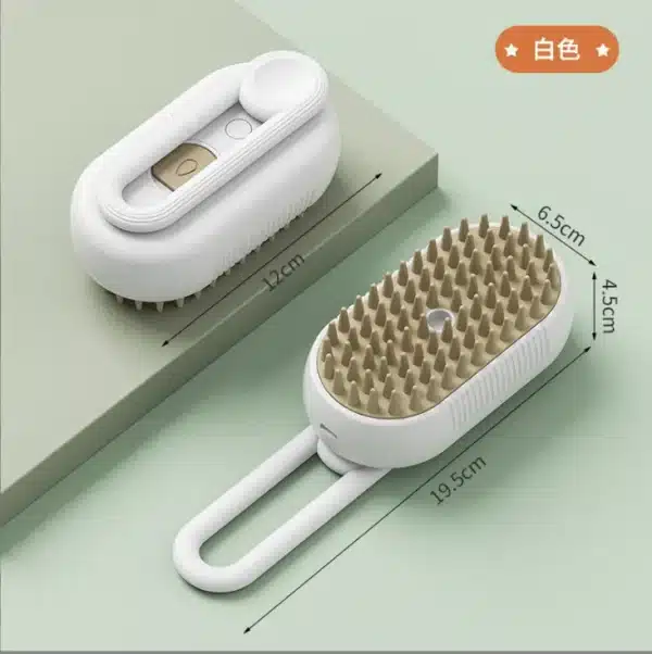 New Pet Spray Comb for Cats and Dogs Pet Electric Spray Hair Removal Comb One Key Spray Anti-Flying Massage Brush, Clean Massage 6