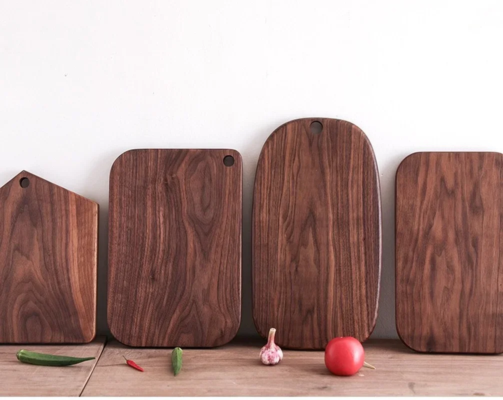 Black Walnut Whole Wood Kitchen  Cutting Board Solid Wood Rootstock Lacquerless Fruit Chopping board Kitchen cut kitchen stuff 1