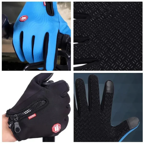Outdoor Cycling Gloves, Bicycles for Warmth and Anti Slip in Autumn and Winter 2