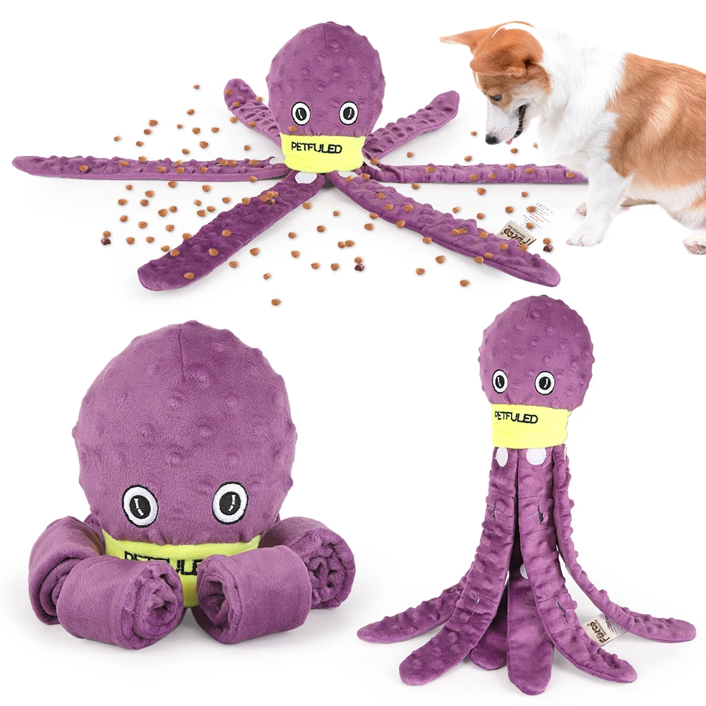 Valentine'S Day Dog Enrichment Toys，Octopus Dog Toys，Dog Snuffle Toy，Helps pets eat slowly, Dog Puzzle Game Interactive Toy 1