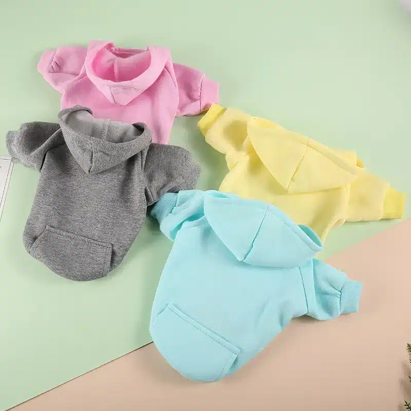 Cozy Pet Clothes with Pocket Dog Hoodies For Small Dogs Pets Clothing All Season Knit Cat Clothes Pet Apparel 1