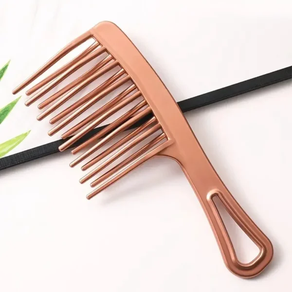 Double row big tooth comb wide tooth ladies special perm curly plastic large fluffy long hair styling comb 6