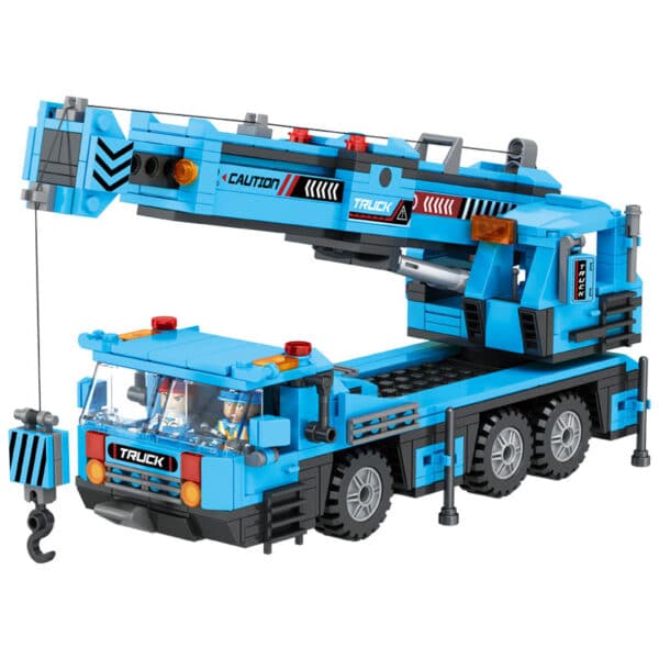 Children's Small Particle Building Blocks Toys Assembling Engineering Car Crane Excavator  Intelligence Brain Assembly Boy Gift - Image 2