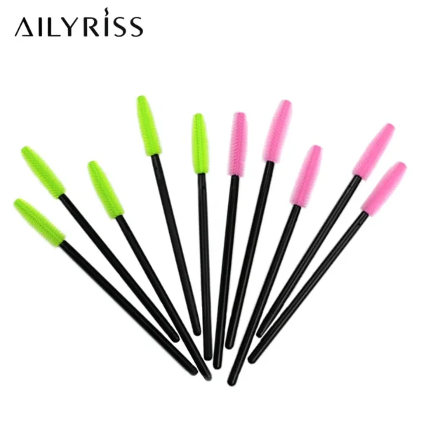25pcs Silicone Mascara Wands Applicator Disposable Eyelash Brushes Comb Beauty Makeup Brush For Women Eyelash Extension tools 5