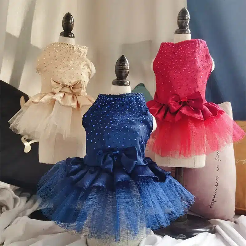 Dog Summer Dress Cat Lace Skirt Pet Clothing Chihuahua Tulle Skirt Puppy Cat Princess Apparel Cute Puppy Clothes Dog Accessories 1