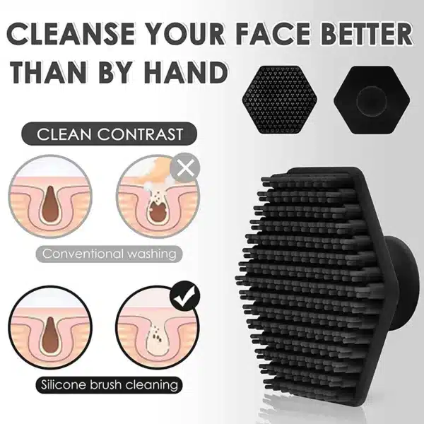 Men Shaving Beard Brush For Cleaning Barber Tool Silicon Moustache Comb Brushes Facial Massage Skin Care 6