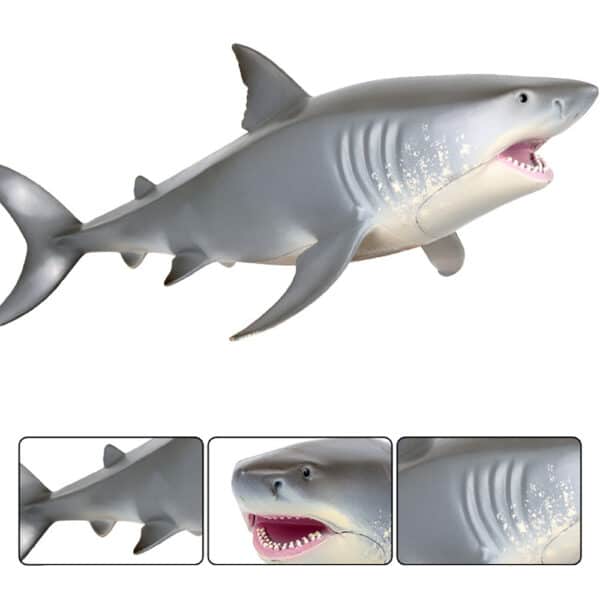 Children's emulation Great White shark  model toy - Image 4