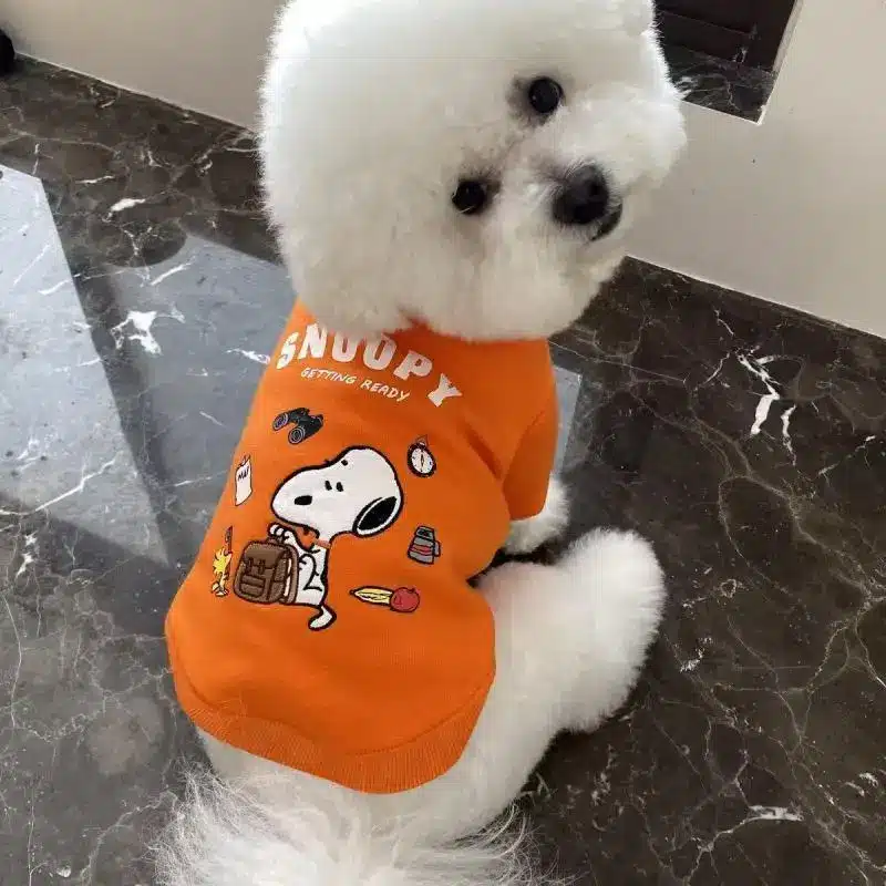 Kawaii Snoopy Dog Cat Sweater Costume Winter Warm Pet Clothes for Cats Pullover Mascotas Clothing Gatos Products for Animals 1