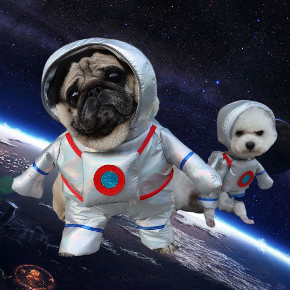 Pet Dog Halloween Clothes Funny Astronaut Self-Supporting Christmas Costume Funny Pet Cat Party Cosplay Apparel Clothing 1