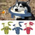 Pet Chew Toys Interactive Cartoon Animal Plush Alligator Shape Dog Sound Toy Gnawing Grinding Teeth Training Supplies 1