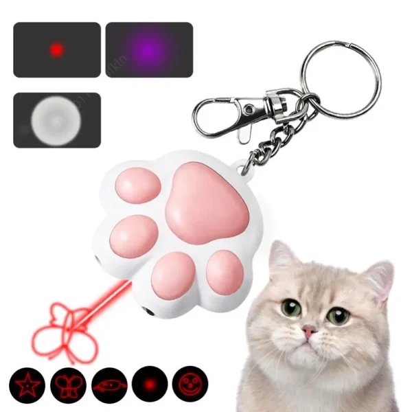 Interactive Cat Toys 5 Adjustable Patterns Training Chaser Interactive Toy Cat Laser Toy for Indoor Cats Dogs Pets 3